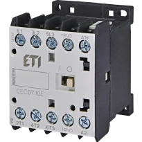Миниконтактор CEC07.10-24V-DC 3 полюса 18A DC 24V 3NO+(1NO) 004641100 ETI