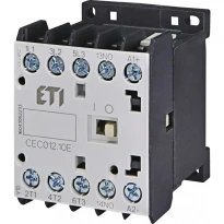 Миниконтактор CEC012.10-24V-DC 3 полюса 22A DC 24V 3NO+(1NO) 004641104 ETI