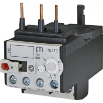 Теплове реле RE27D-6,3 4-6,3A для контакторів CEM09 ... CEM25 004642407 ETI
