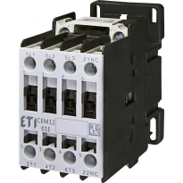 Контактор силовой CEM12.01-400V-50/60Hz 3 полюса AC 400V 12A 3NO+(1NC) 004643114 ETI