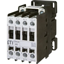 Контактор силовой CEM18.10-400V-50/60Hz 3 полюса AC 400V 18A 3NO+(1NO) 004644124 ETI