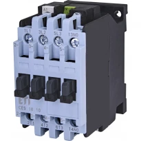 Электромагнитный контактор силовой CES 18.10-24V-50/60Hz 3 полюса 18A AC 24V 3NO+(1NO) 004646531 ETI