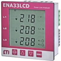 Сетевой анализатор качества электрической энергии ENA33LCD 3 фазы 10…300V 1…10000A 004656910 ETI