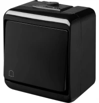 Кнопка "дзвіночок" VHE-4-BL чорна IP54 4668083 ETI