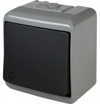 Кнопка "дзвіночок" VHE-4-SRG сіро-графітовий IP54 4668099 ETI