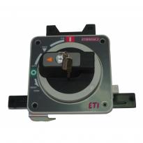 Рукоятка виносна RO2 125 P, black keylock для використання з EB2, ED2 125 004671171 ETI