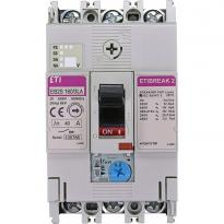 Силовий автоматичний вимикач 40A 16kA 3 полюси EB2S 160/3LA 40A 3p 004671880 ETI