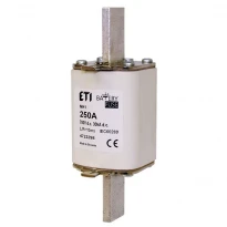 Предохранитель плавкий ножевой NH3/K gBat 250A/700V DC 30kA для защиты аккумуляторных батарей 004725304 ETI
