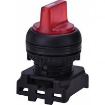 Выключатель поворотный без контактов EGS2I-N-R с фиксацией с подсветкой 0-I 45° красный 004771333 ETI