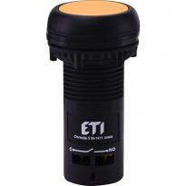Кнопка ECF-10-Y моноблочна заглиблена 1NO жовта 004771452 ETI