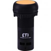 Кнопка ECF-01-Y моноблочна заглиблена 1NC жовта 004771462 ETI