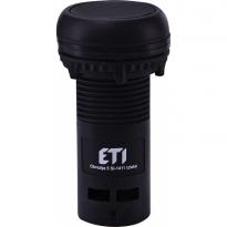 Кнопка ECF-01-C моноблочная углубленная 1NC черная 004771463 ETI