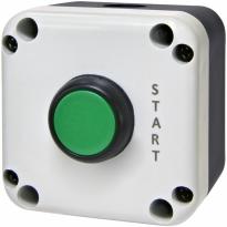 Пост кнопочный ESB1-V3 1 кнопка "STOP" 1NO IP65 серо-черный 004771623 ETI