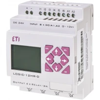 Програмоване реле LOGIC-12HR-D 24V DC 6 цифрових входів 2 аналогових входи 4 виходи 004780002 ETI