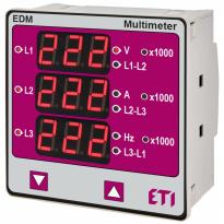 Мережевий аналізатор якості електричної енергії EDM 3 фазы 100…500V 1…799000A 004805419 ETI