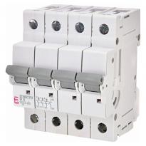 Автоматичний вимикач ETIMAT P10 4 полюси 6A 10kA тип B 270640104 ETI