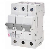 Автоматичний вимикач ETIMAT P10 3 полюси 10A 10kA тип B 271030100 ETI