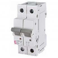 Автоматичний вимикач ETIMAT P10/R-DC 2 полюси 2A 10kA тип C 690221105 ETI