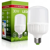 Лампа светодиодная LED-HP-30276(P) HW E27 30W 6500K 220V Euroelectric