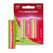 Лужна батарейка AAA LR03 1.5V 1900mAh, блістер 2 шт., BL-AAA-EE(2) Euroelectric