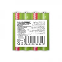 Лужна батарейка AAA LR03 1,5V 1200mAh 44,5x10,5 мм 4 шт BL-AAA-EE(4)S Euroelectric