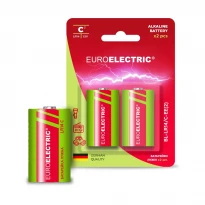Лужна батарейка C LR14 1,5 V 8000 mAh blister 2 шт. BL-LR14/C-EE(2) Euroelectric