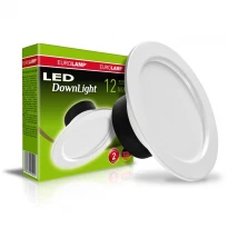 Встраиваемый лед светильник LED-DLR-12/4(Е) 12W 4000K Eurolamp