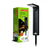 Вуличний LED світильник з акумулятором і сонячною батареєю 2W 6500K 5V IP54 1800mAh до 12 годин LED-2W/6500K(S1) Eurolamp