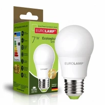 Светодиодная лампа A50 7W E27 3000K 600Lm LED-A50-07273(P) Eurolamp