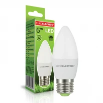 Светодиодная лампа E27 6W 490Lm 4000K 220-240V A+ LED-CL-06274(EE) Euroelectric