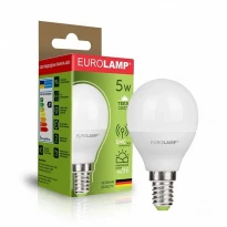 Светодиодная лампа G45 5W 480Lm E14 3000K 175-250V Ra96 A+ LED-G45-05143(EURO) Eurolamp