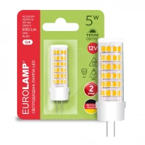 Светодиодная лампа капсульная G4 5W 500Lm 3000K 12V LED-G4-0530(12) Eurolamp