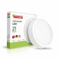 Накладной LED светильник круглый 21W 1490Lm 4000К Ø180x33мм IP20 LED-NLR-21/40(GM) EUROLAMP
