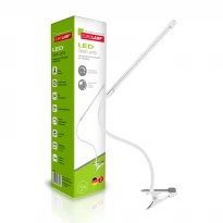 Настільний світильник на прищіпці LED 5W 200 лм 6500K білий з димером 100-240V LED-TLP-5W(white) Eurolamp
