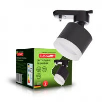 Трековый светильник для ламп GX53 алюминиевый черный 220-230V 30W IP20 LHT-LED-GX53(black) Eurolamp