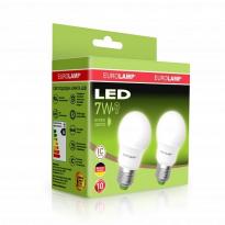 Светодиодная лампа MLP-LED-A50-07272(E) A50 E27 7W 3000K 220V (по 2 шт.) Eurolamp