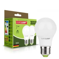 Лампочка светодиодная A60 E27 7W 3000 K 220V MLP-LED-A60-07272(E) (2 шт.) Eurolamp