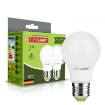 Лампа светодиодная A60 E27 7W 4000 K 220V MLP-LED-A60-07274(E) (2 шт.) Eurolamp