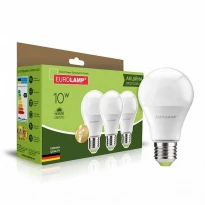 Промо-набор LED ламп A60 10W E27 3000K 830Лм 220-240V 2+1 MLP-LED-A60-10273(3) EUROLAMP