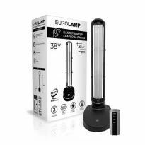 Лампа бактерицидна безозонова на підставці 38W 220V, пластикова, чорна UVPB-38(black) Eurolamp