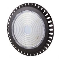 Купольный светодиодный светильник с рассеивателем 39377 EVRO-EB-300-03 300W 6400K круглый черный IP65 Евросвет