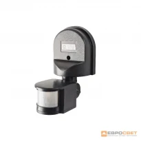 Датчик движения настенный SW-01 180° черный ЕВРОСВЕТ