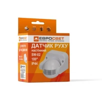 Датчик движения настенный SW-02 180° IP44 белый 000057256 Евросвет