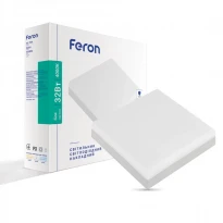 Накладная светодиодная панель AL709 32W 3200Lm IP20 белый 7689 Feron