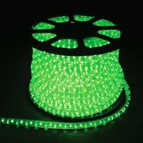 Светодиодный дюралайт LED 2-х жильный 1,44Вт/м 13мм круг зеленый 36SMD Feron