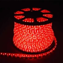 Світлодіодний дюралайт LED 2-х житловий 1,44Вт/м 13мм коло червоний 36SMD Feron