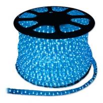 Светодиодный дюралайт LED 2-х жильный 1,44Вт/м 13мм круг синий 36SMD Feron