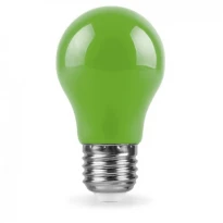 LED-лампа 6502 LB-375 A50 E27 3W зеленая 220V