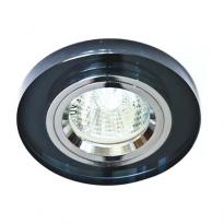 Точечный врезной светильник 8060-2 MR16 GU5.3 50W круг серый серебро Feron