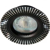 Точковий врізний світильник GS-M369 MR16 GU5.3 50W коло чорний Feron